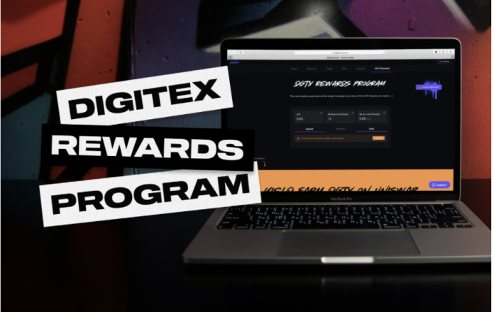 DGTX Liquidity Spikes on Uniswap with DGTX Rewards Program