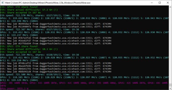 720 MHs Ethereum Mining Rig With 6x MSI GeForce RTX 3090 SUPRIM X 24G GPUs