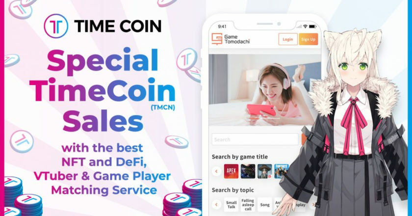 Special TimeCoin(TMCN) Sales with the best NFT and DeFi, VTuber & Game Player Matching Service