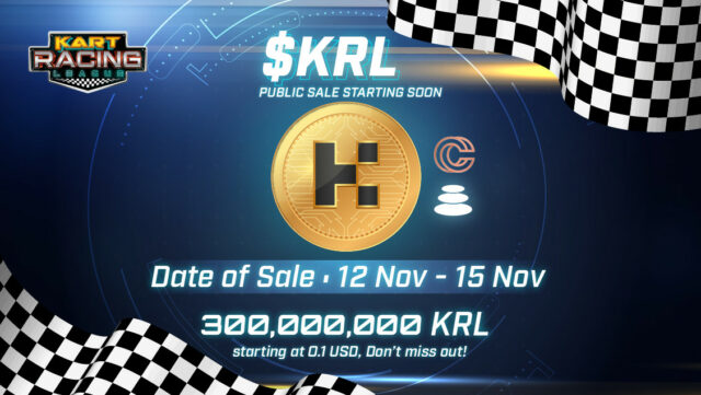 Kart Racing League Announces Public Sale of Governance Token